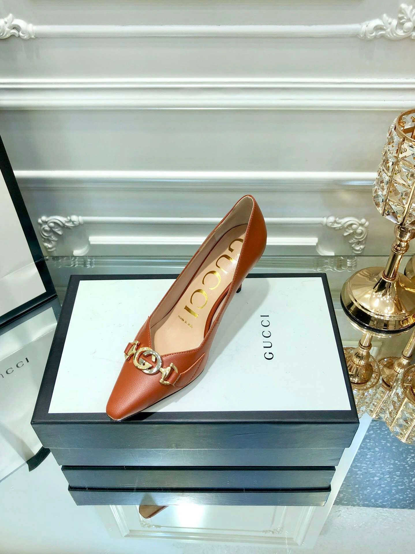 &*COCO--- sheepskin Heel height 7.5cm high quality version item : W02X34B0305